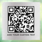 QR-code | Modern Eenvoudig Stijlvol Scanbaar Raamsticker (Vel 3)