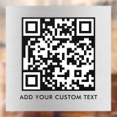 QR-code | Modern Eenvoudig Stijlvol Scanbaar Raamsticker (Vel 2)