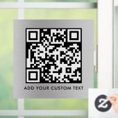 QR-code | Modern Eenvoudig Stijlvol Scanbaar Raamsticker (Huis)