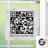 QR Code | Modern Eenvoudig Stijlvol Scannbaar  Raamsticker (Huis)