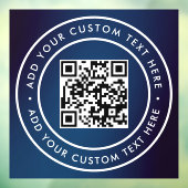 QR-code | Modern Eenvoudig Stijlvol Scannbaar Raamsticker (Vel 3)