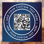 QR-code | Modern Eenvoudig Stijlvol Scannbaar Raamsticker (Vel 2)