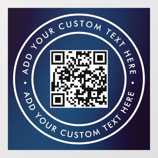 QR-code | Modern Eenvoudig Stijlvol Scannbaar Raamsticker (Vel)