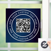 QR-code | Modern Eenvoudig Stijlvol Scannbaar Raamsticker (Huis)