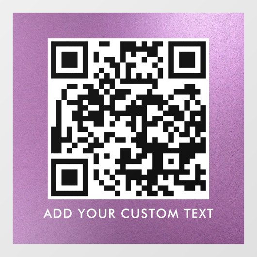 QR-code | Modern Eenvoudig Stijlvol Scannbaar Ven Raamsticker (Vel)