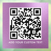 QR-code | Modern Eenvoudig Stijlvol Scannbaar Ven Raamsticker (Vel 3)