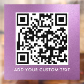 QR-code | Modern Eenvoudig Stijlvol Scannbaar Ven Raamsticker (Vel 2)