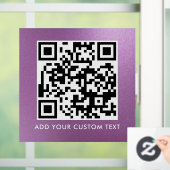 QR-code | Modern Eenvoudig Stijlvol Scannbaar Ven Raamsticker (Huis)