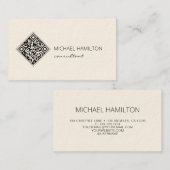 QR Code Modern Eenvoudig Visitekaartje (Voorkant / Achterkant)