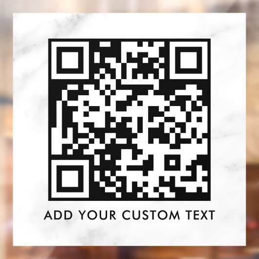 QR-code | Modern Eenvoudige Stijlvolle Scanbare  Raamsticker (Vel 2)