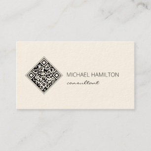 QR-code modern eenvoudige visitekaart Visitekaartje