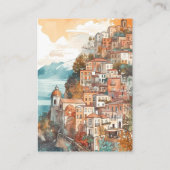 qr code Modern Elegant Italië Bestemming Bruiloft Informatiekaartje (Achterkant)