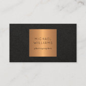 QR CODE modern goud zwart luxe professionele profe Visitekaartje (Voorkant)