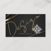 QR Code Modern grafisch ontwerp Visitekaartje (Voorkant)