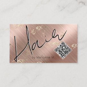 QR Code Modern Hair Stylist Visitekaartje