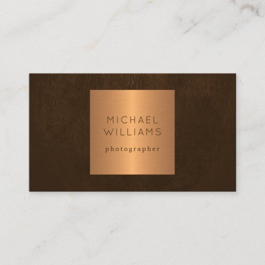 QR CODE modern metallic goudluxe professional Visitekaartje (Voorkant)