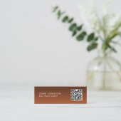 QR Code Modern Mini Business Card Visitekaartje (Staand voorkant)