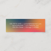 QR Code Modern Mini Business Card Visitekaartje (Achterkant)