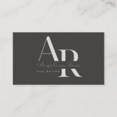 QR Code Modern Minimalist Business Cards Visitekaartje (Voorkant)