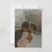 QR Code Modern Minimalistic Bright Copper Wedding RSVP Kaartje (Achterkant)