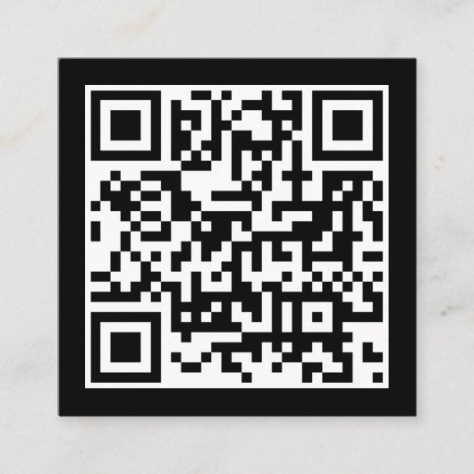 QR-code Modern minimalistisch bedrijf Contactkaartje (Voorkant)