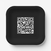 QR-code Modern minimalistisch bedrijf Papieren Bordje (Voorkant)