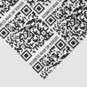 QR-code Modern minimalistisch bedrijf Tissuepapier (Detail)