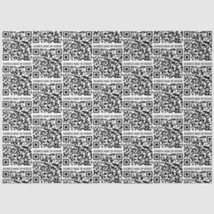 QR-code Modern minimalistisch bedrijf Tissuepapier