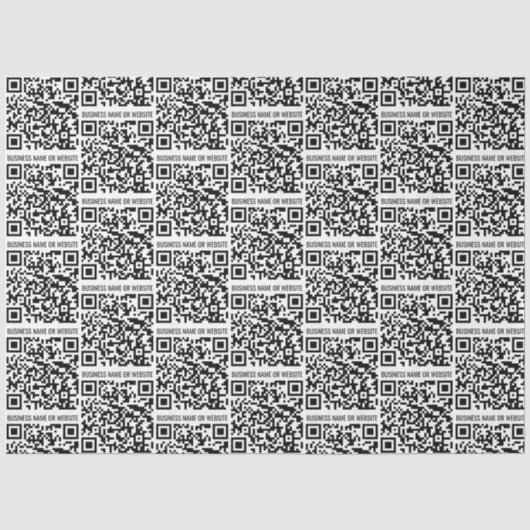 QR-code Modern minimalistisch bedrijf Tissuepapier (Voorkant)