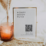 QR-code Modern Minimalistisch Honeymoon Fund Sign Kaart<br><div class="desc">Dit is een modern, elegant huwelijksreisfondsbord met een minimalistische lay-out en een mooi, modern lettertype. Alle kleuren zijn bewerkbaar. // Voor bijpassende design, zoek "HARLOW" in de Sincerely By Nicole Zazzle winkel. * Als je dit ontwerp leuk vindt, maar het niet beschikbaar ziet voor iets dat je zoekt, neem dan...</div>