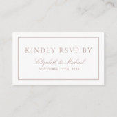 QR Code Modern Minimalistisch Monogram Stoffig Roo Informatiekaartje (Achterkant)