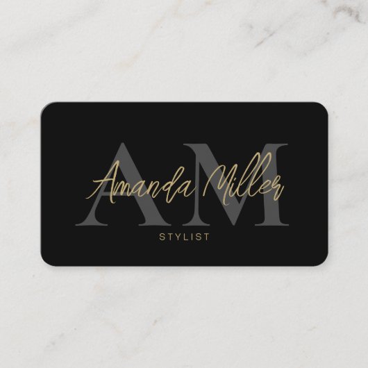 QR Code Modern Minimalistisch Monogram Verticaal Z Visitekaartje (Voorkant)