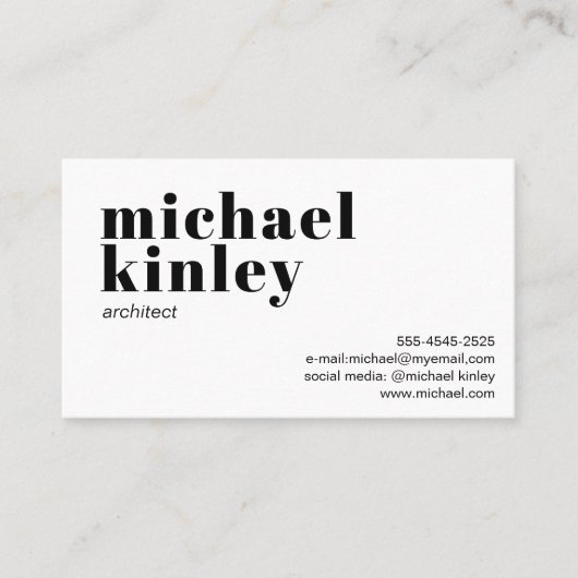 QR-code modern minimalistisch professioneel freela Visitekaartje (Voorkant)