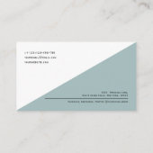 QR-code Modern minimalistisch Schone bedrijven Visitekaartje (Achterkant)