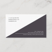 QR-code Modern minimalistisch Schone bedrijven Visitekaartje (Achterkant)