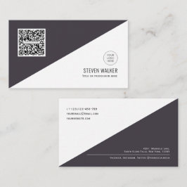 QR-code Modern minimalistisch Schone bedrijven Visitekaartje