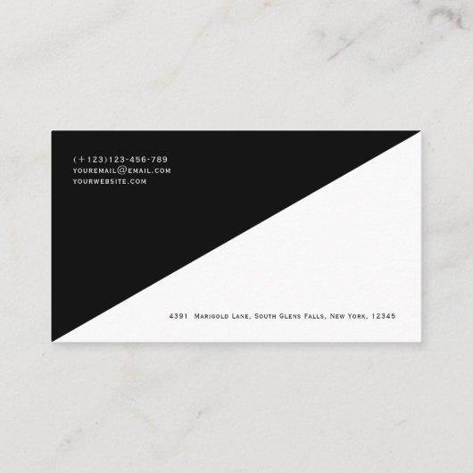 QR-code Modern minimalistisch Schone Professional Visitekaartje (Achterkant)