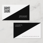 QR-code Modern minimalistisch Schone Professional Visitekaartje (Voorkant / Achterkant)