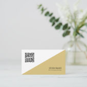 QR-code Modern minimalistisch Schone Professional  Visitekaartje (Staand voorkant)