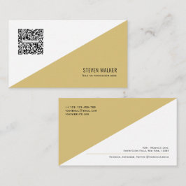 QR-code Modern minimalistisch Schone Professional  Visitekaartje
