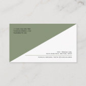 QR-code Modern minimalistisch Schone Professional  Visitekaartje (Achterkant)