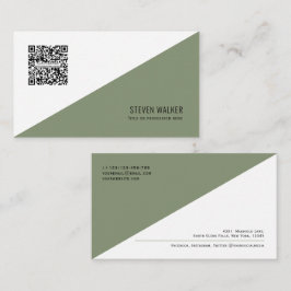 QR-code Modern minimalistisch Schone Professional  Visitekaartje