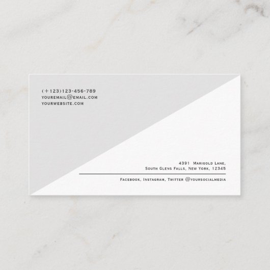 QR-code Modern minimalistisch Schone Professional Visitekaartje (Achterkant)