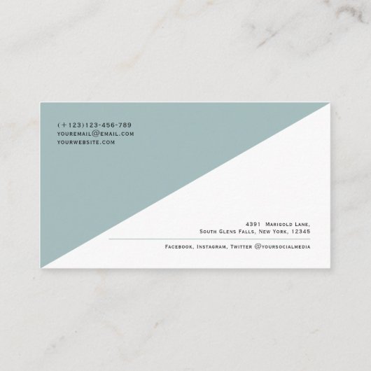 QR-code Modern minimalistisch Schone Professional Visitekaartje (Achterkant)