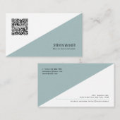 QR-code Modern minimalistisch Schone Professional Visitekaartje (Voorkant / Achterkant)