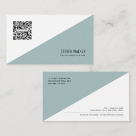 QR-code Modern minimalistisch Schone Professional  Visitekaartje
