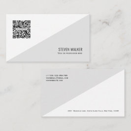 QR-code Modern minimalistisch Schone Professional  Visitekaartje