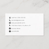 QR-code Modern minimalistisch Visitekaartje (Achterkant)