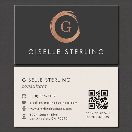 QR-code modern minimalistisch  Visitekaartje