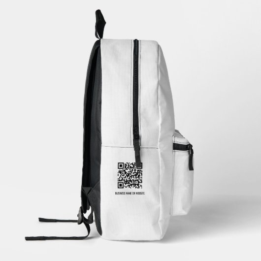 QR-code Modern minimalistische bedrijfspromotie Bedrukte Rugzak (Links)